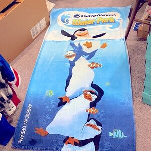 DreamWorks Water Park Large Penguin Towel